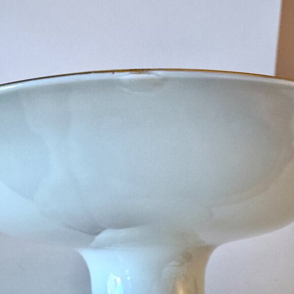 1930s Vintage Noritake Hand Painted Birds Floral Pedestal Dish Bowl - Picture 12 of 14